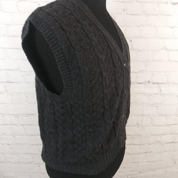 Pendleton Woolen Mills Men's Vtg Gray Sweater Vest - Picture 3 of 7